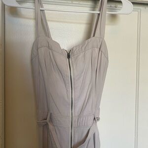 Hollister Beige Jumpsuit with Zipper